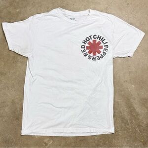 Men’s Medium Red Hot Chili Peppers White T-Shirt